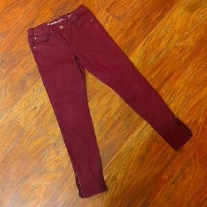 Maroon jeans girls sz 10
